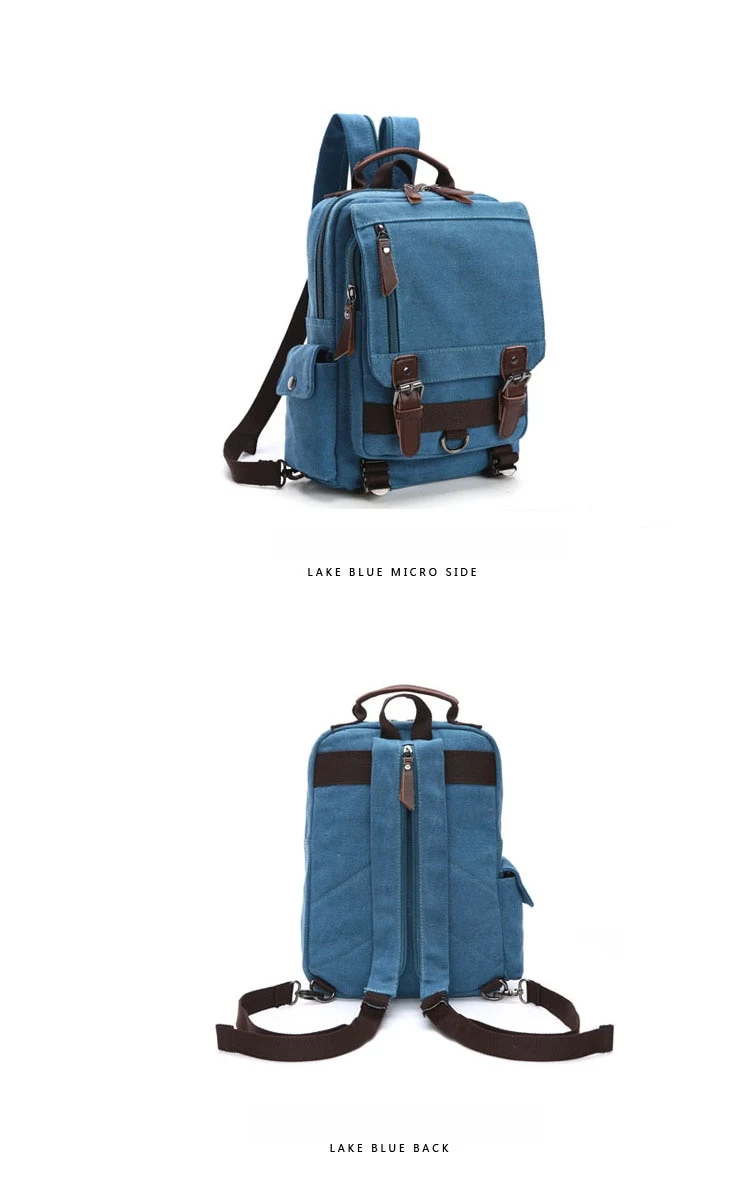 Title 13, Fashion canvas outdoor travel crossbody chest b...