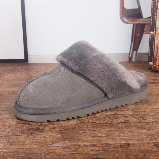 Title 16, Mens and Womens Cowhide Toe Warm Slippers Exp...