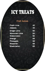 Icy Treats menu 3