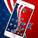 Cover Image of डाउनलोड American Flag Star Theme 1.1.2 APK