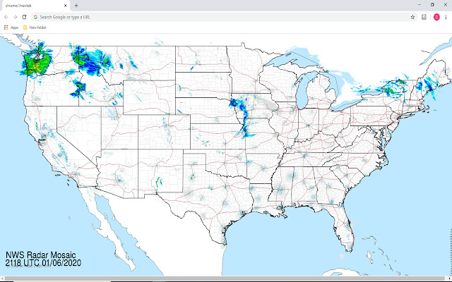 Weather Radar Tab chrome extension