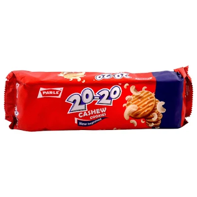 Parle 20-20 Gold Cashew Almond Cookies - 200 gm