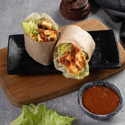 Mexican Salsa Lettuce Wrap With Paneer Or Tofu.