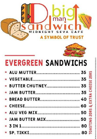 D Big Man Sandwich menu 1