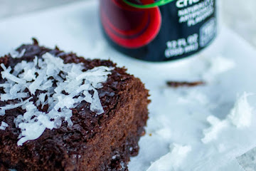 Dr Pepper® Cherry Coconut Brownies