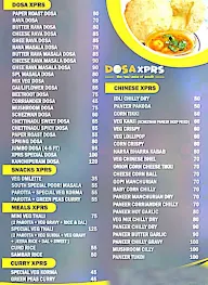 Dosa Express menu 1