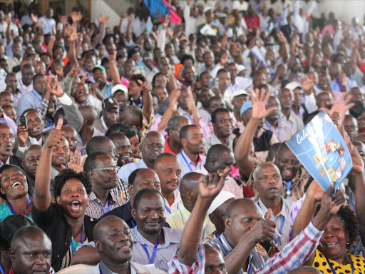 Teachers at Sheikh Khalifa bin Zayyed primary school in Mombasa county Aug 04 2015. /Elkana Jacob