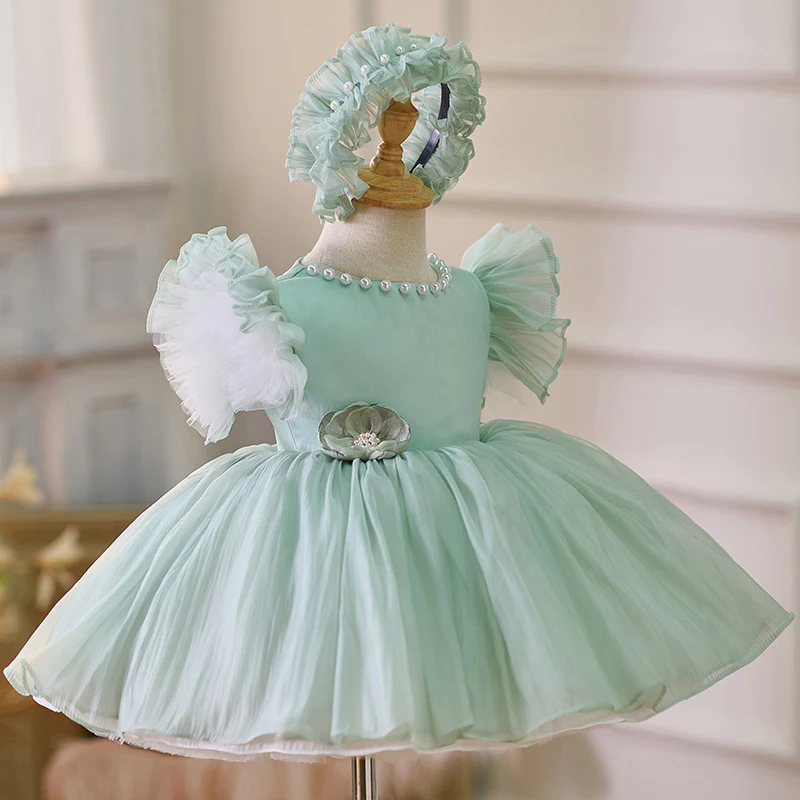 Mintgroene pettiskirt voor Europese en Amerikaanse meisjes verjaardagsfeestjes. Maak van elke verjaardag een feestelijke gelegenheid.