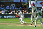 Proteas appeal for LBW against Ben Stokes of England on day 1 of the 3rd test during the International Test Series 2019/20 between South Africa and England at St Georges Park in Port Elizabeth on 16 January 2020.