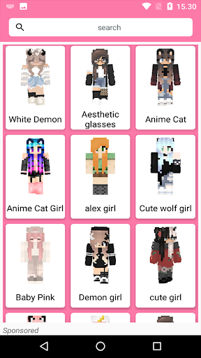 Girls Skin for Minecraft PE