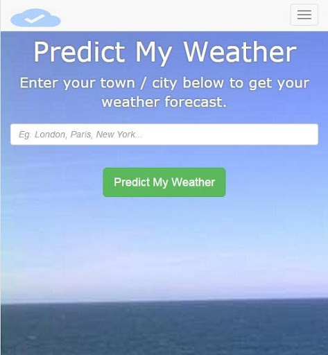 Predict My Weather