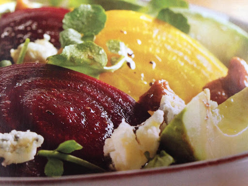 Beet, Feta, Avocado Salad