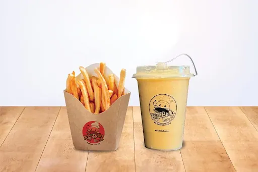 Peri Per Fries With Mango Shake