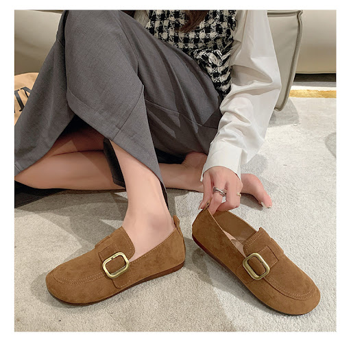 Title 19, Retro Slip-on Shallow Mouth Flat Casual Shoes o...