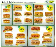 Subway menu 1