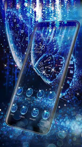 Blue Butterfly-APUS Launcher stylish theme