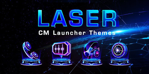 Laser Tech CM Launcher Theme