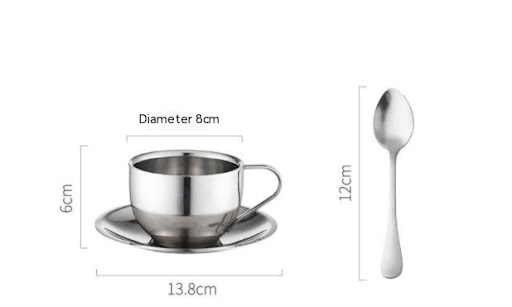 Title 1, Fashion Simple Stainless Steel Coffee Set Suit,...
