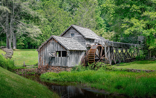 Wooden house in the forest