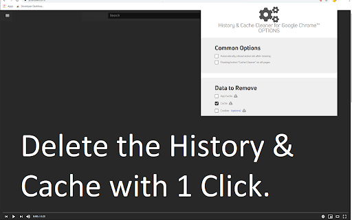 History &amp; Cache Cleaner voor Google Chrome™