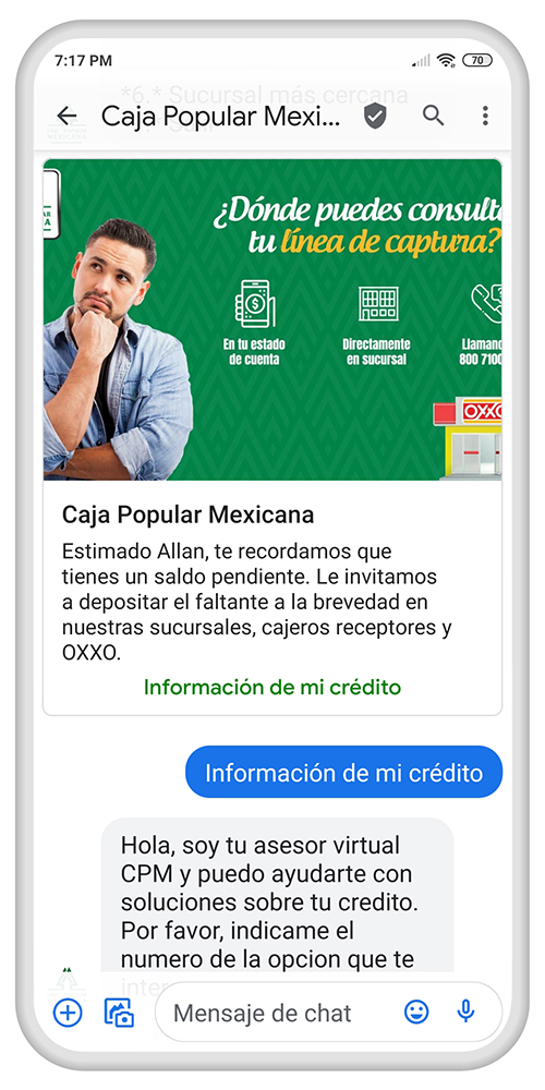 Los clientes con saldos pendientes pueden obtener más información para realizar los pagos.