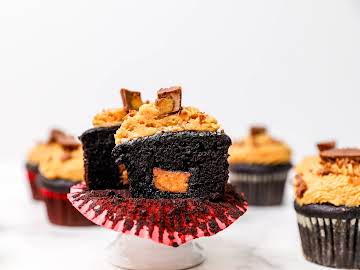 Peanut Butter Surprise Cupcakes