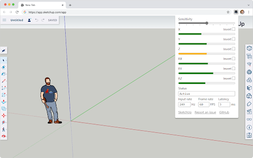 SpaceMouse Driver for SketchUp Web