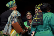 16 December 2022: ANC NEC Bathabile Dlamini at the party's national elective conference in Nasrec Expo Centre, Johannesburg. Photo: SANDILE NDLOVU