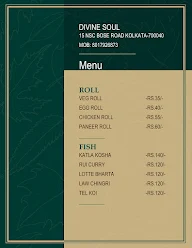 Divine Soul menu 2