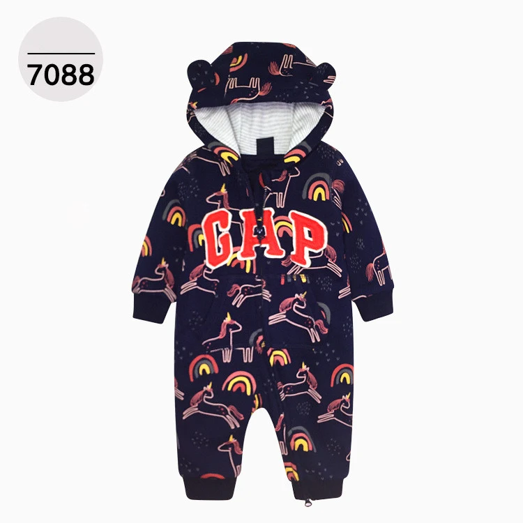 Suéter con capucha y cremallera de doble capa para niños una sola pieza cómodo y abrigado ideal para mantener a tus hijos cálidos y protegidos.