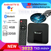 Box Tx3 Mini+ Plus - Ram 4Gb, Android 11, Dual Wifi , Buetooth 5.0 - Hàng Nhập Khẩu