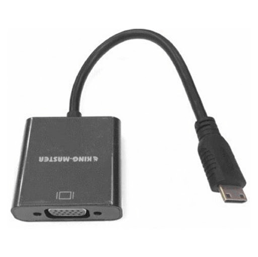 Cáp chuyển đổi Mini HDMI K -> VGA L Kingmaster (KY-H122B)