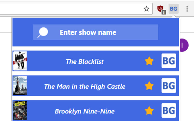 Movie & TV chrome extension