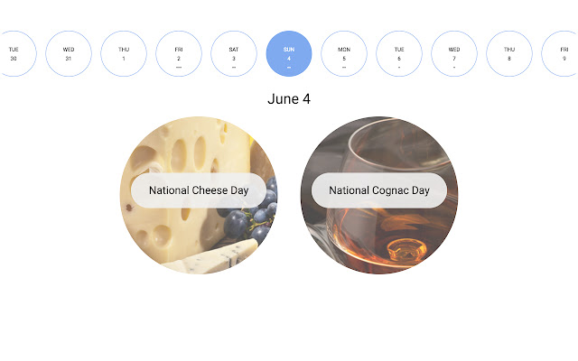 Food Days chrome extension