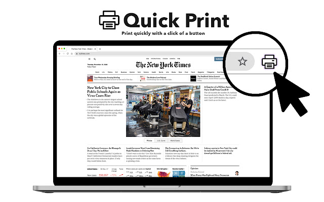 Quick Print chrome extension