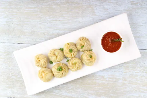 Steamed Cheese Momos [8 Pieces]