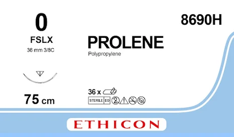 Prolene 0 FSLX 75cm 8690H bl trd erstter EH7561H