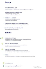 Quattro Ristorante menu 2