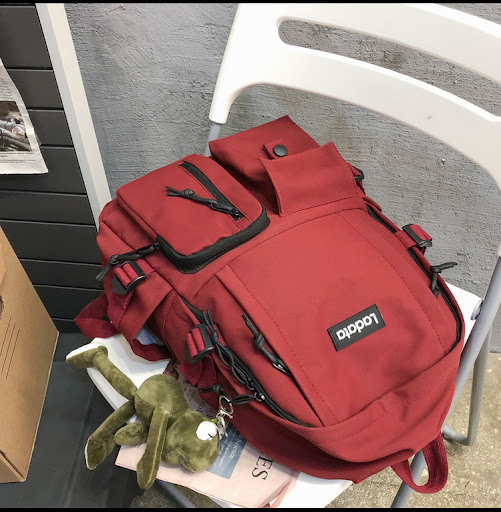 Title 8, Simple multi-pocket backpack for students, anti...