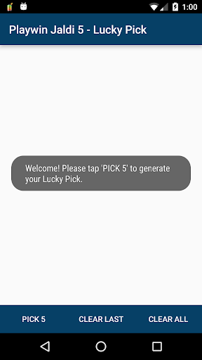 Playwin Jaldi 5 - Lucky Pick