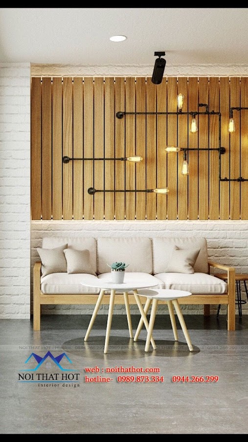 thiết kế quán trà sữa diện tích 55m2