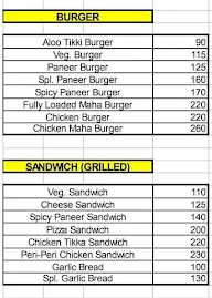 Burger Den menu 2