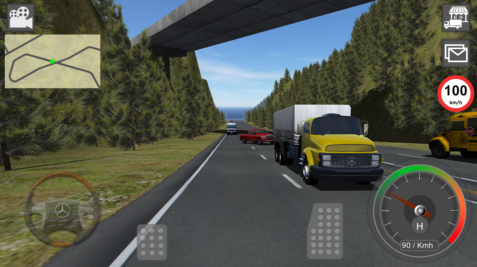   GBD Mercedes Truck Simulator- 스크린샷 