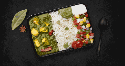 Palak Paneer Rice Bowl