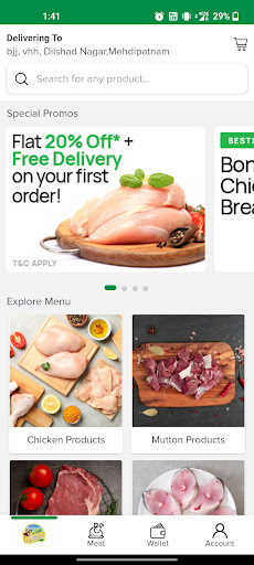 Screenshot AB Meat – Chicken, Meat & Fish