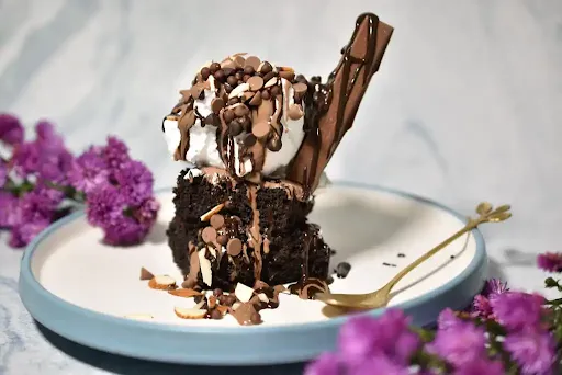 Rocky Road Brownie Sundae