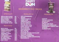 Dairy Don menu 1