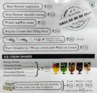 Natural Ice Cream menu 2