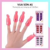 Kẹp Ủ Phá Tháo Gel Móng Tay Bộ 10 Kẹp Nhựa Bền Chắc Phụ Kiện Nail Giá Rẻ Vua Sơn As