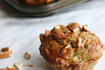 Chocolate Zucchini Banana Muffins